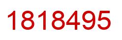 Number 1818495 red image