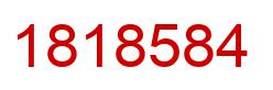 Number 1818584 red image