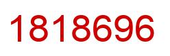 Number 1818696 red image