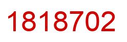 Number 1818702 red image