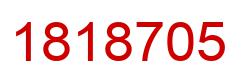 Number 1818705 red image
