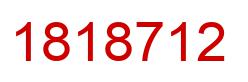 Number 1818712 red image
