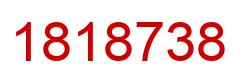 Number 1818738 red image