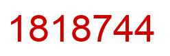 Number 1818744 red image