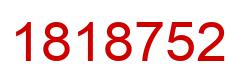 Number 1818752 red image