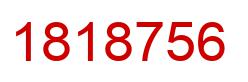 Number 1818756 red image