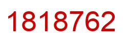 Number 1818762 red image