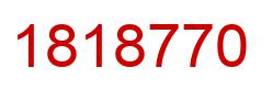 Number 1818770 red image