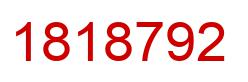 Number 1818792 red image