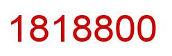 Number 1818800 red image
