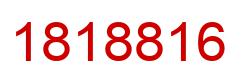 Number 1818816 red image