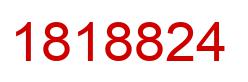 Number 1818824 red image