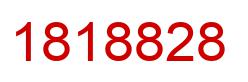 Number 1818828 red image