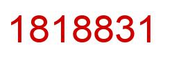 Number 1818831 red image