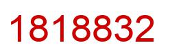 Number 1818832 red image