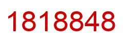 Number 1818848 red image
