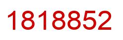 Number 1818852 red image