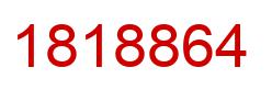 Number 1818864 red image
