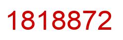 Number 1818872 red image