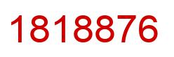 Number 1818876 red image