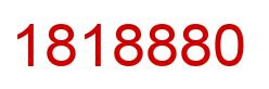 Number 1818880 red image