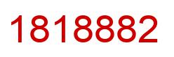 Number 1818882 red image