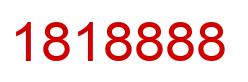 Number 1818888 red image