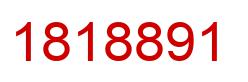 Number 1818891 red image