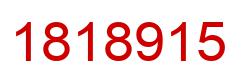 Number 1818915 red image