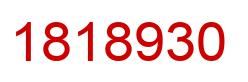 Number 1818930 red image