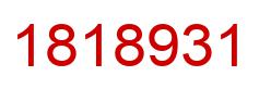 Number 1818931 red image