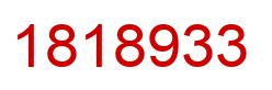 Number 1818933 red image