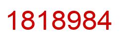 Number 1818984 red image