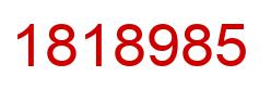 Number 1818985 red image
