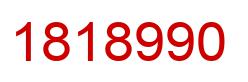 Number 1818990 red image