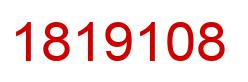 Number 1819108 red image