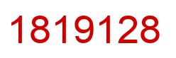 Number 1819128 red image