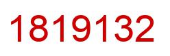 Number 1819132 red image