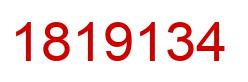 Number 1819134 red image