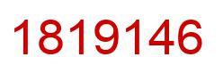 Number 1819146 red image