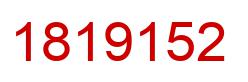 Number 1819152 red image