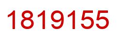 Number 1819155 red image