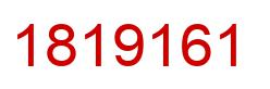 Number 1819161 red image
