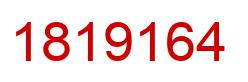 Number 1819164 red image
