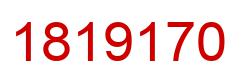 Number 1819170 red image
