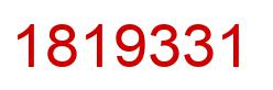 Number 1819331 red image