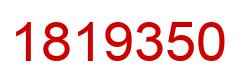 Number 1819350 red image