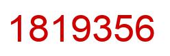 Number 1819356 red image