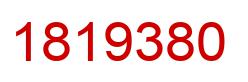 Number 1819380 red image