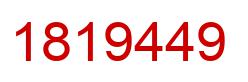 Number 1819449 red image